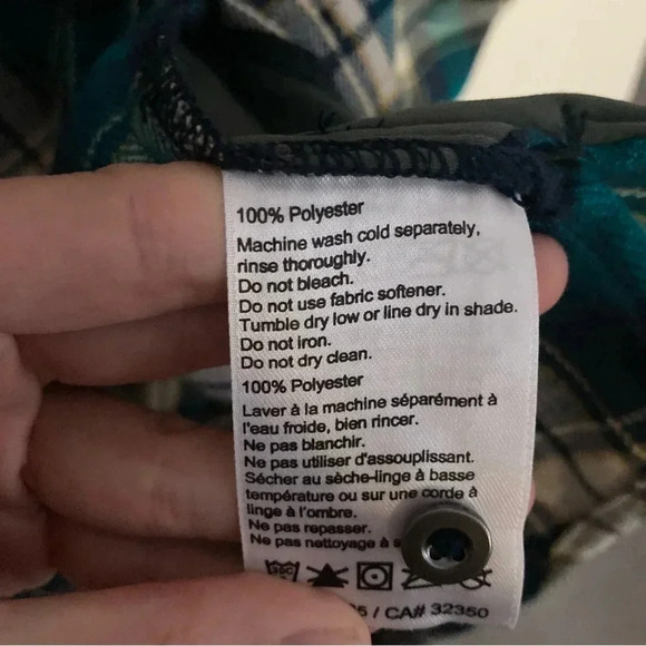 NWOT Outdoor Research Feedback Flannel Shirt Size Medium in Deep Lake Plaid Blue - Picture 5 of 6